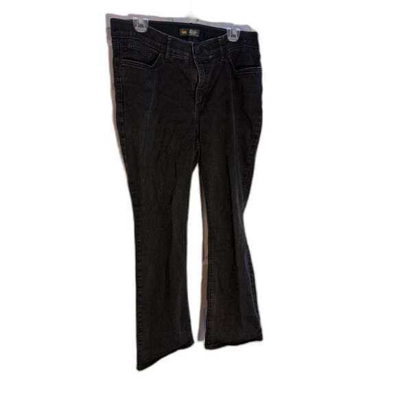 Women's Lee Black Bootcut Flex Motion Regular Fit 16 Pant - Picture 1 of 5